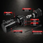 KIT OIL CATCH CAN UNIVERSAL MULTIMARCAS + FILTRO BREATHER – PRETO - Imagem 3