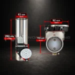 VÁLVULA DE ESCAPE ELÉTRICA 63 MM (2,5") COM COMANDO REMOTO - Imagem 4